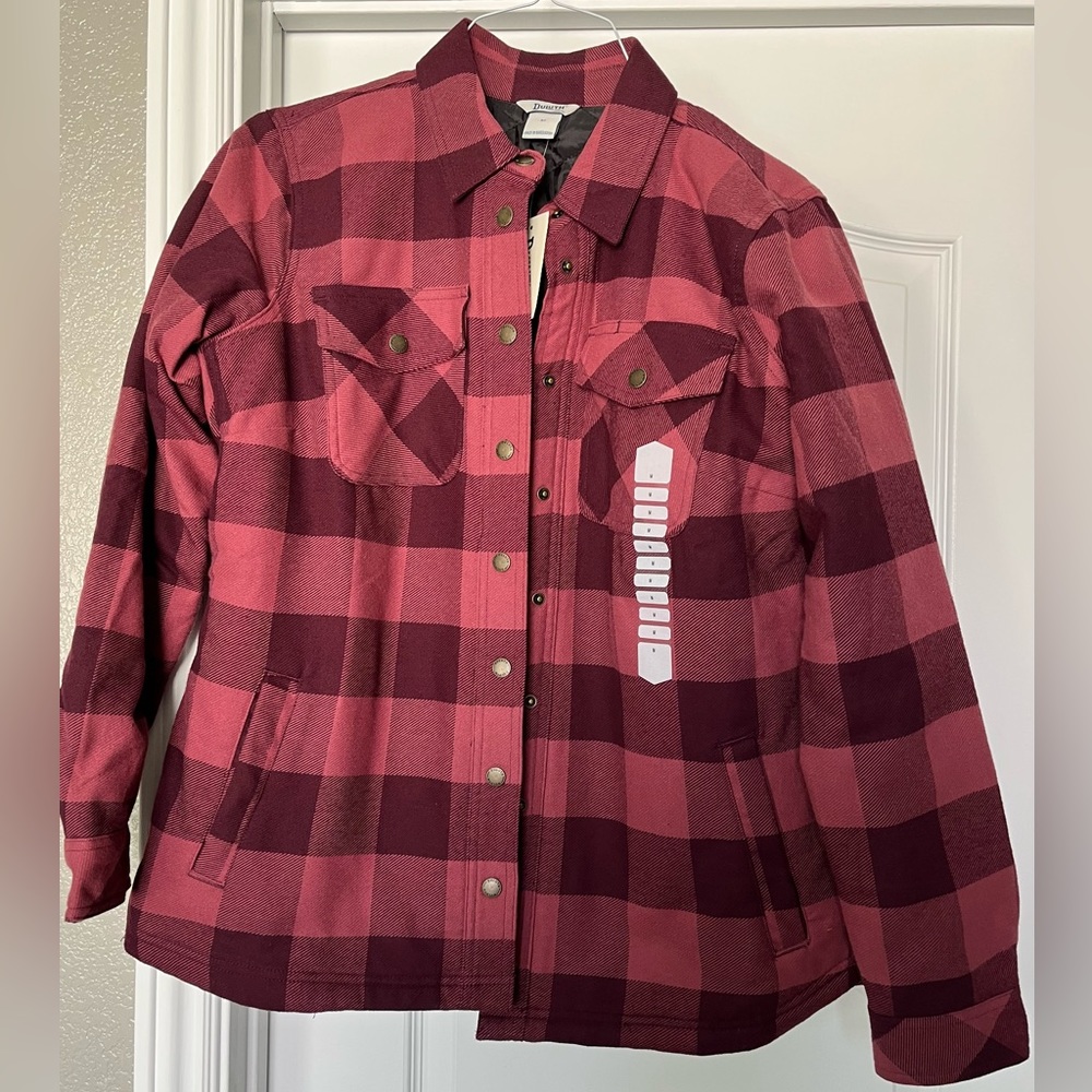 DICKIES Womens Folklore Flannel Insulated Shirt Jac, M